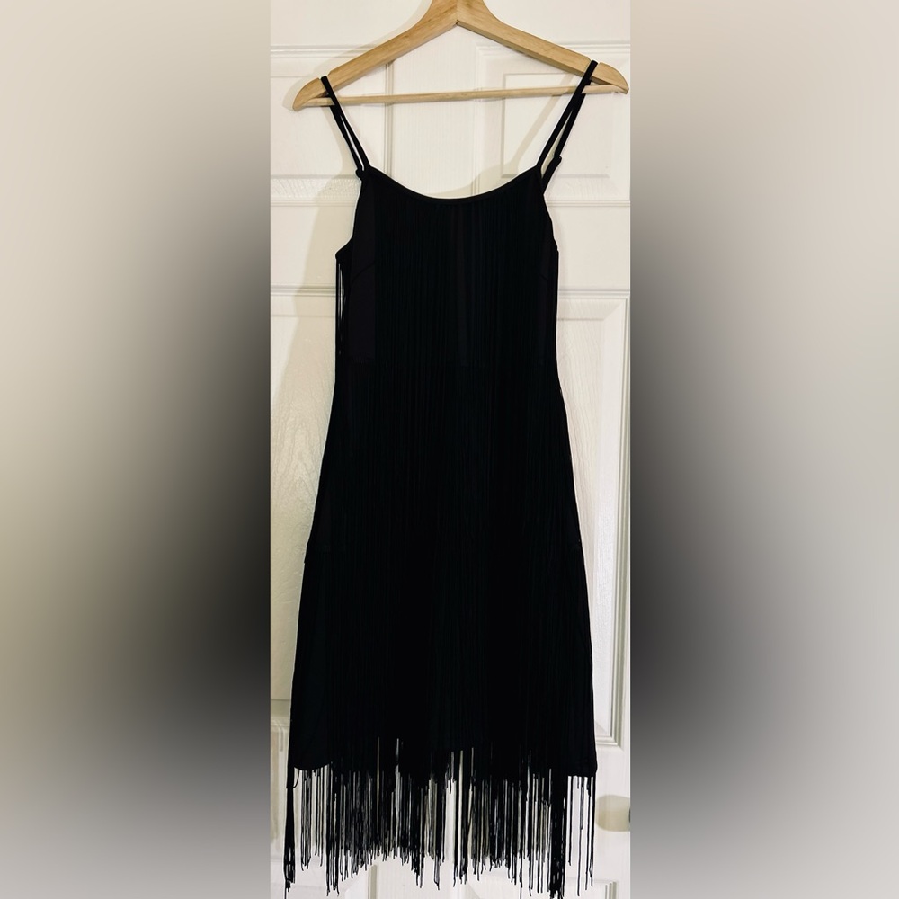 Black Fringe Dress